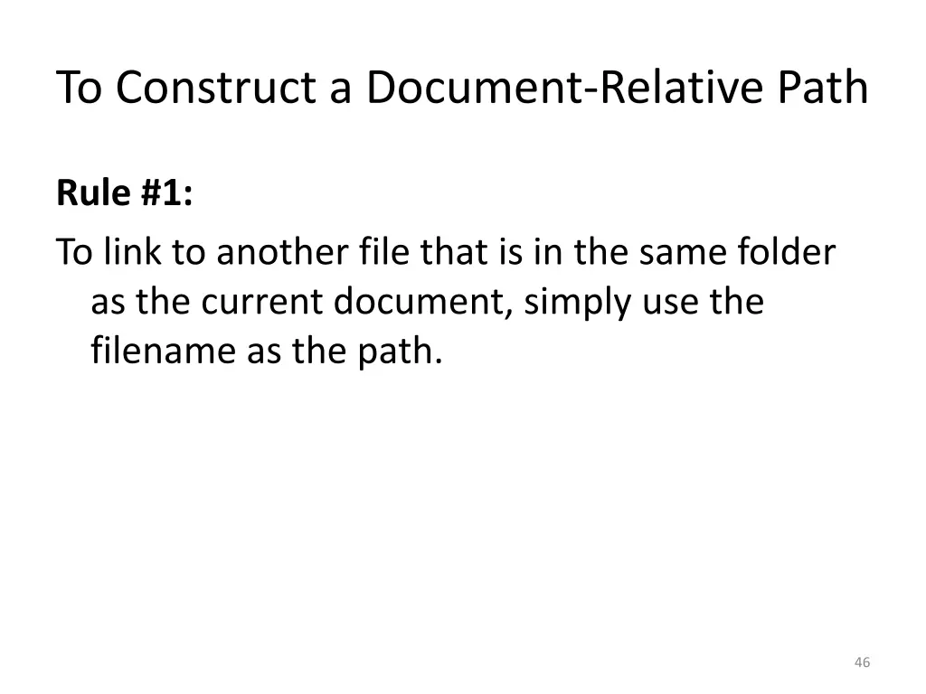 to construct a document relative path 1