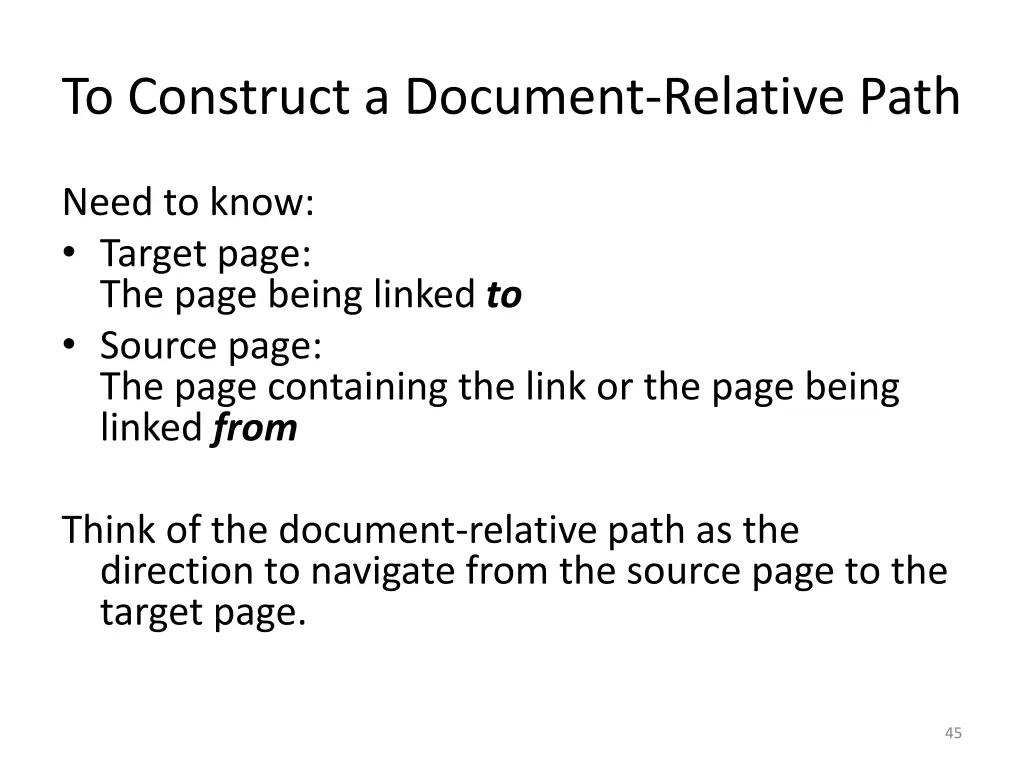 to construct a document relative path