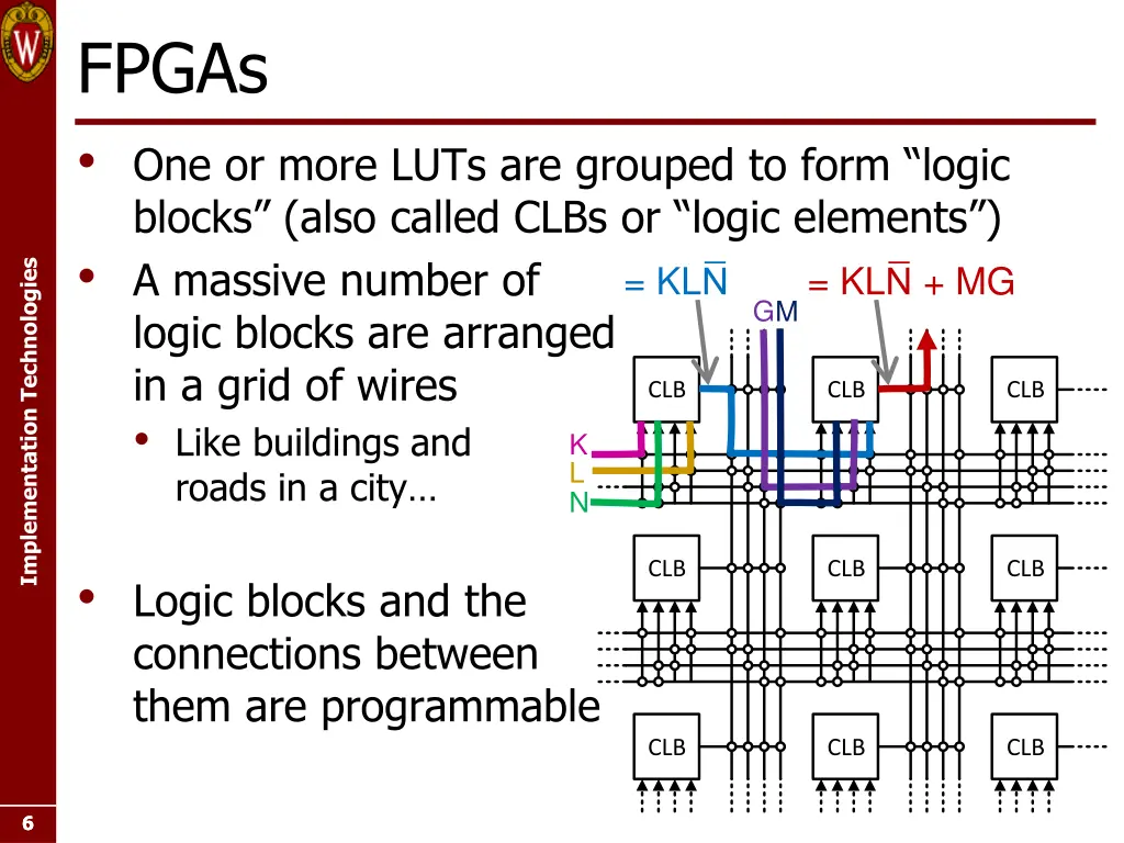 fpgas one or more luts are grouped to form logic