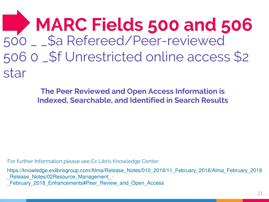 marc fields 500 and 506