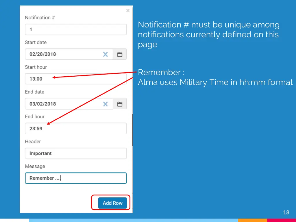notification must be unique among notifications
