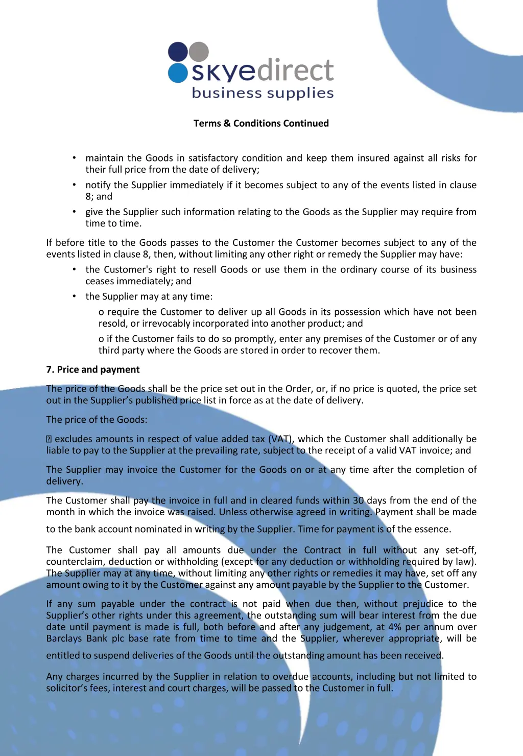 terms conditions continued 3