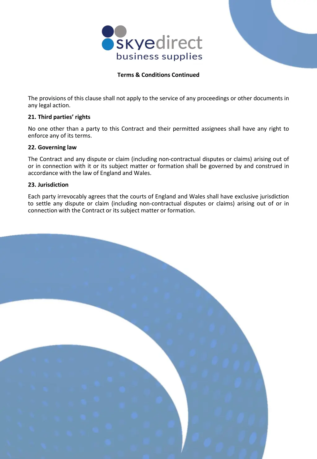 terms conditions continued 9