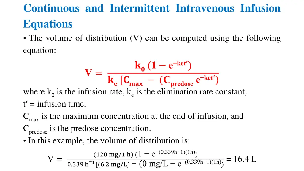 continuous and intermittent intravenous infusion 8