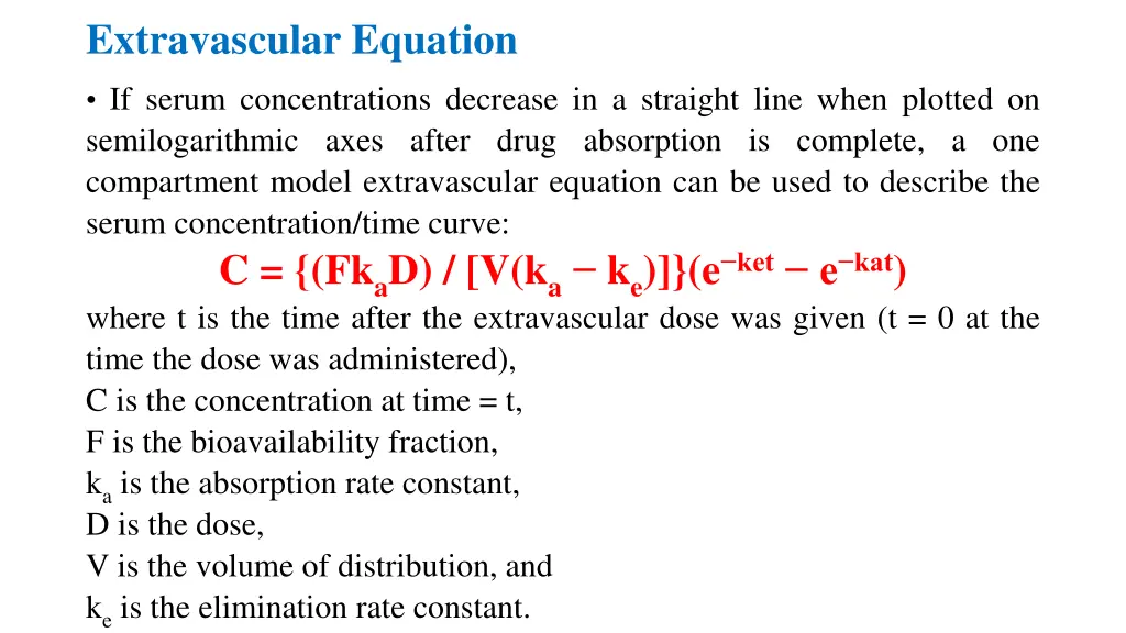 extravascular equation 1