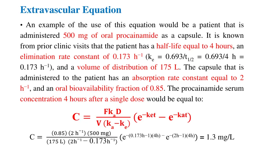 extravascular equation 2
