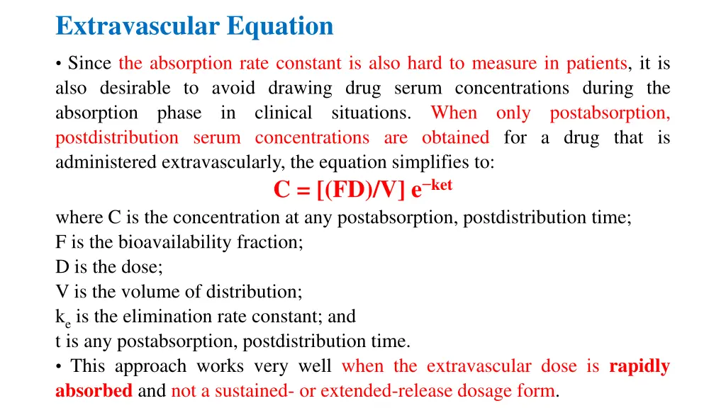 extravascular equation 3