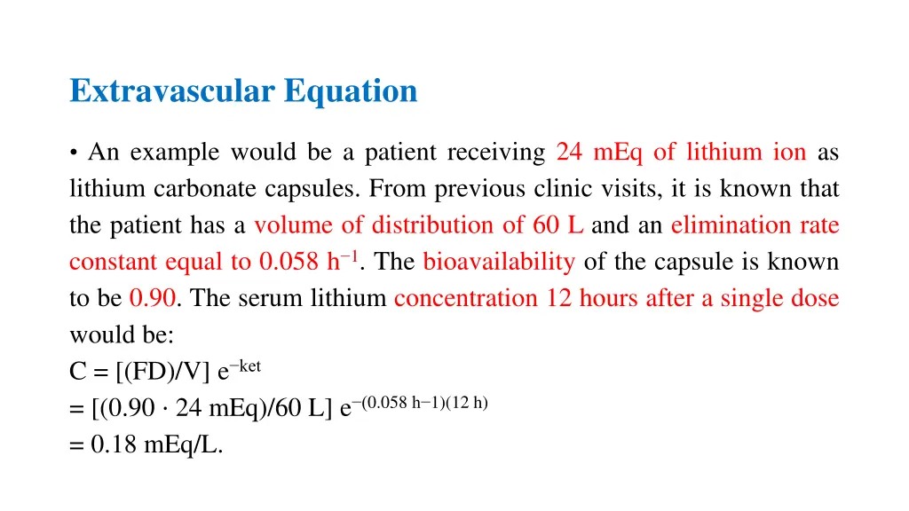 extravascular equation 4