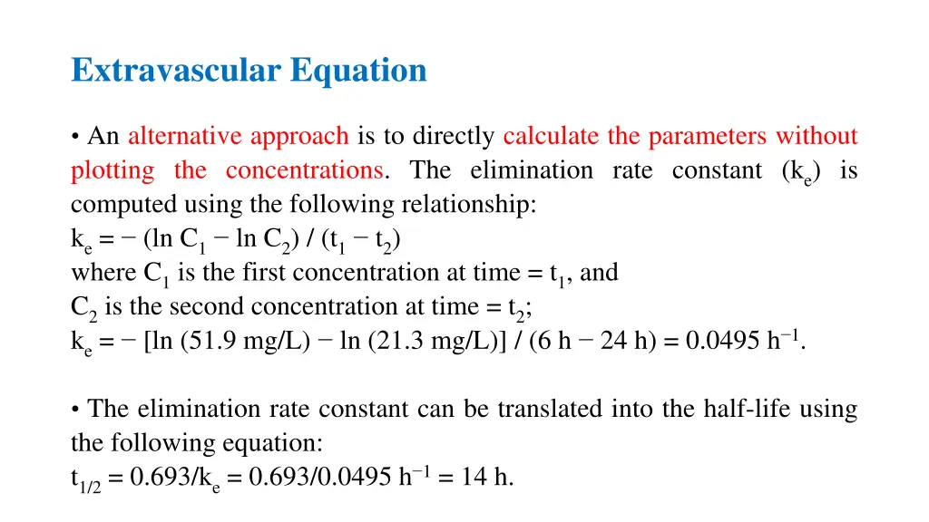 extravascular equation 6