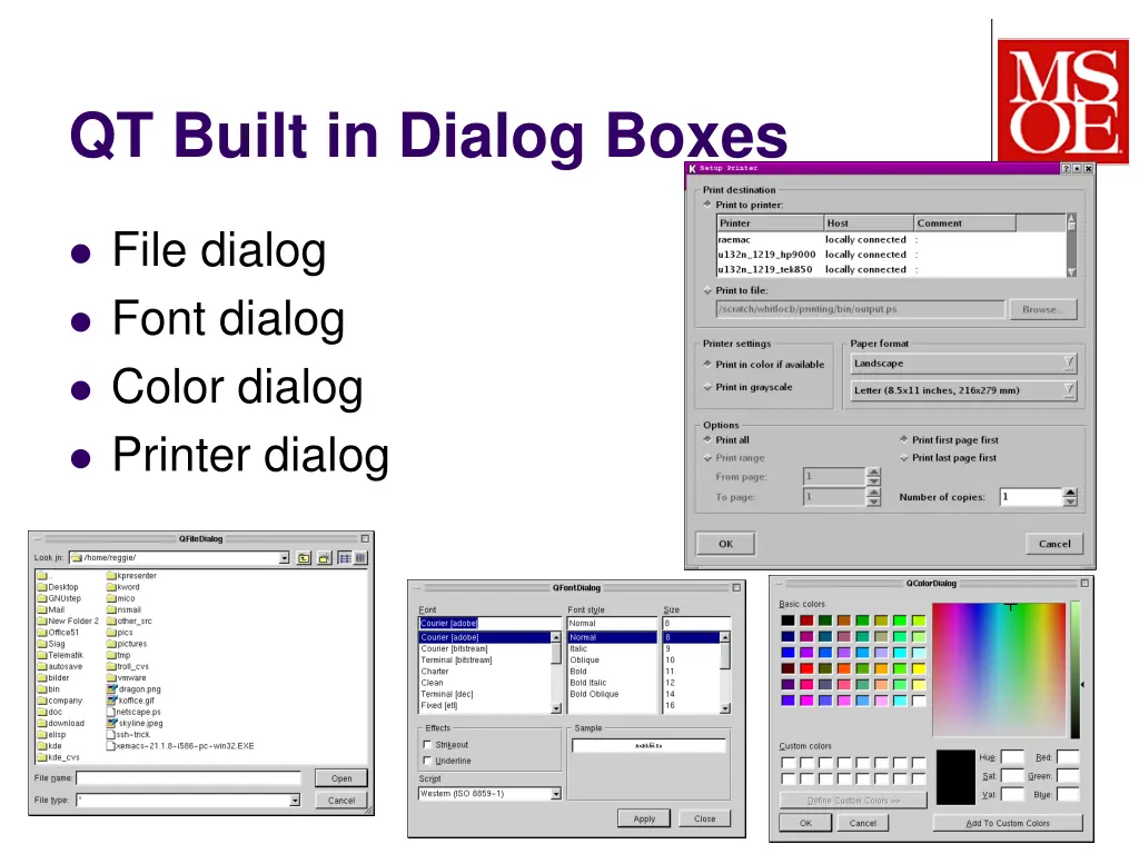 qt built in dialog boxes