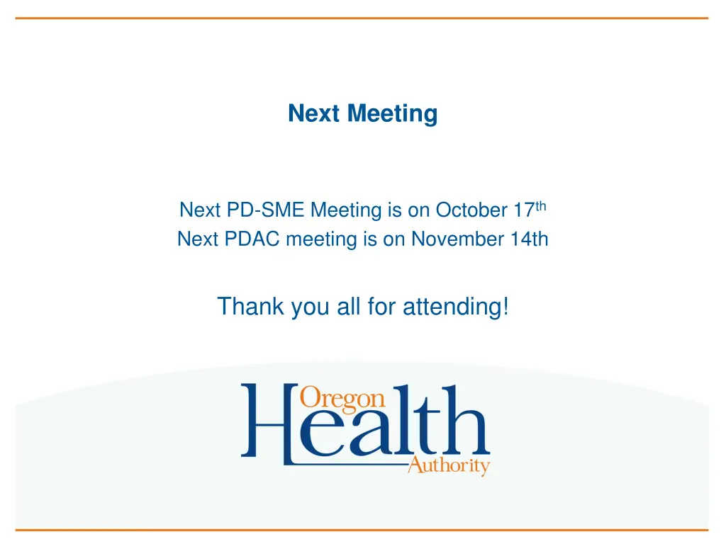 next meeting