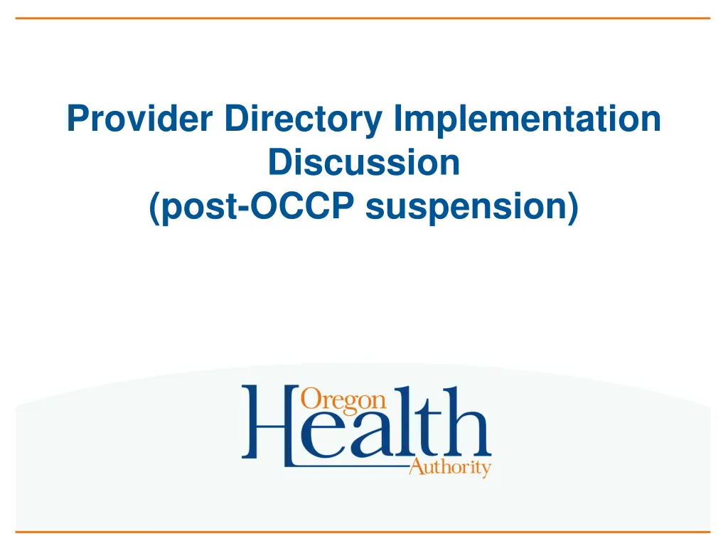 provider directory implementation discussion post