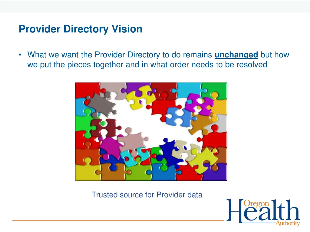 provider directory vision