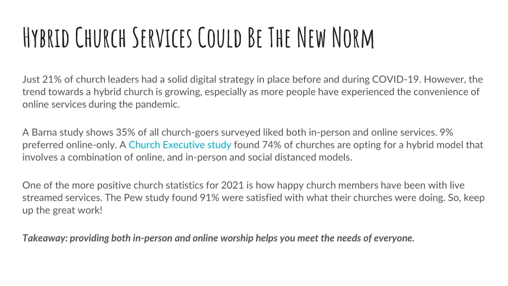 hybrid church services could be the new norm