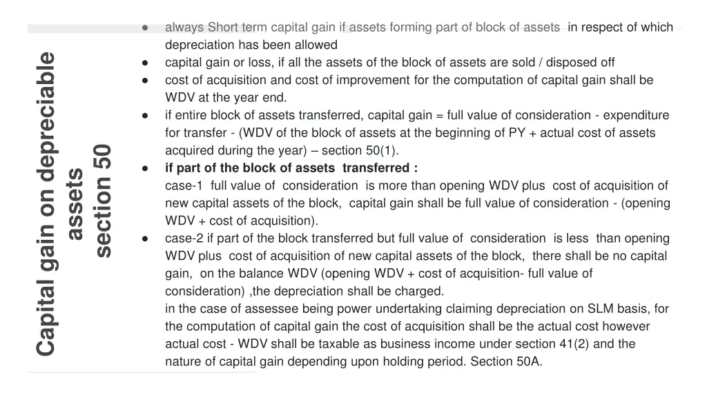 always short term capital gain if assets forming