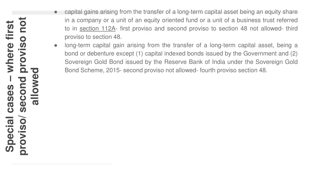 capital gains arising from the transfer of a long