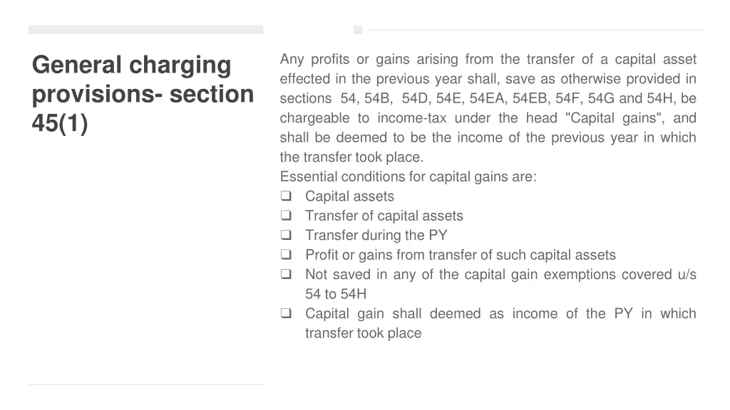 general charging provisions section 45 1