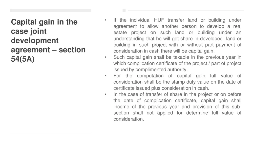 if the individual huf transfer land or building