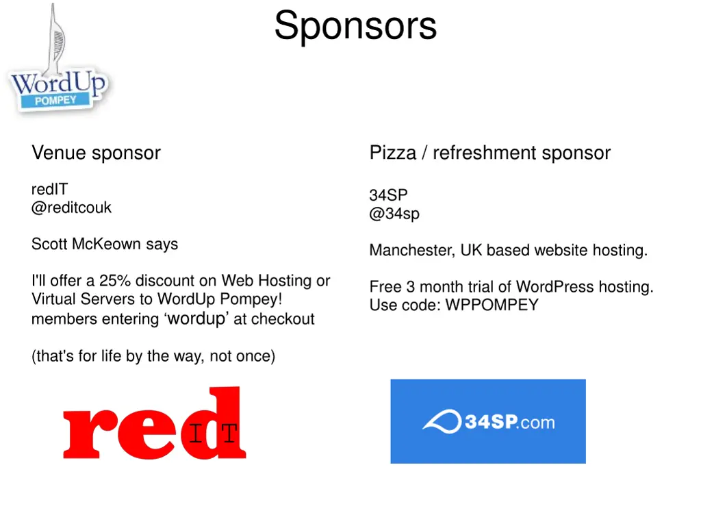 sponsors