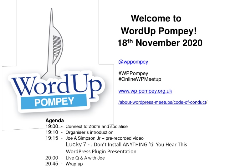 welcome to wordup pompey 18 th november 2020
