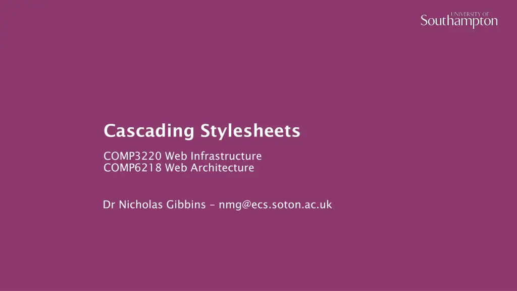 cascading stylesheets