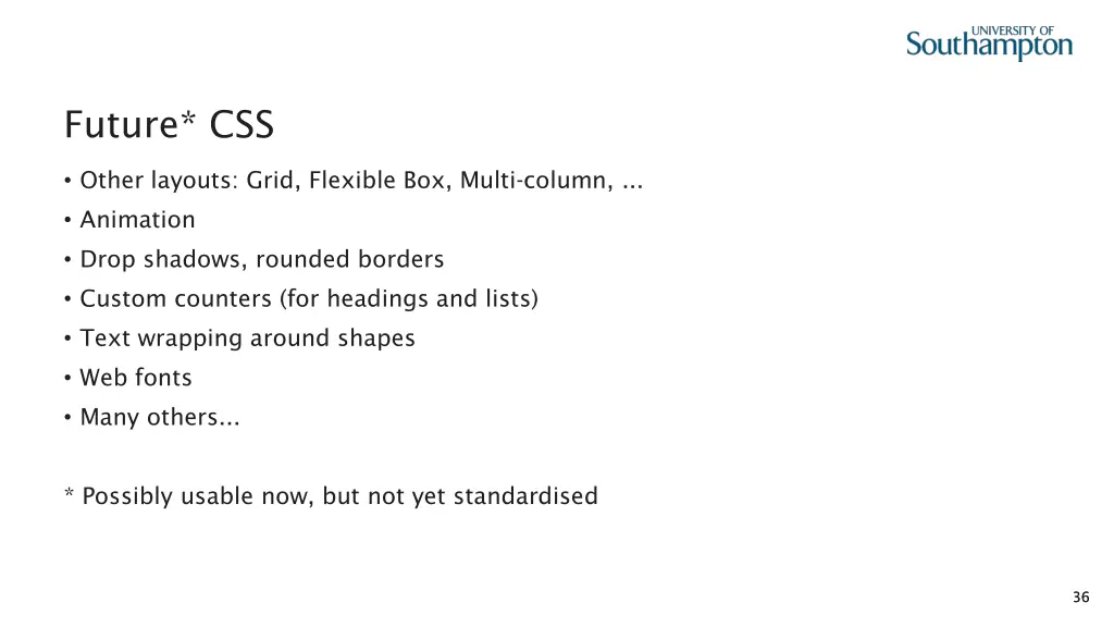 future css