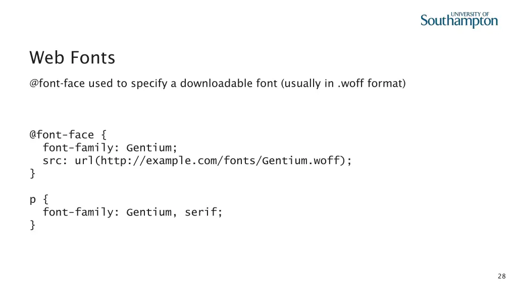 web fonts