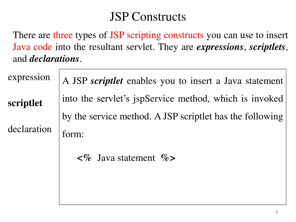 jsp constructs 1