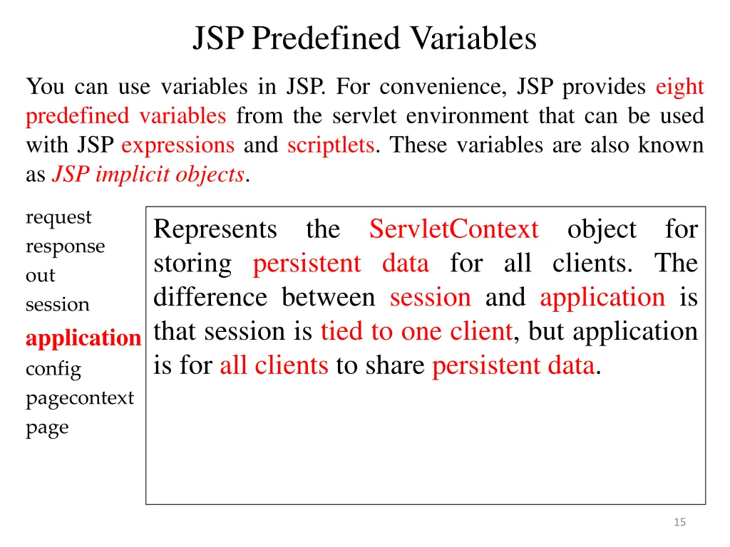 jsp predefined variables 4