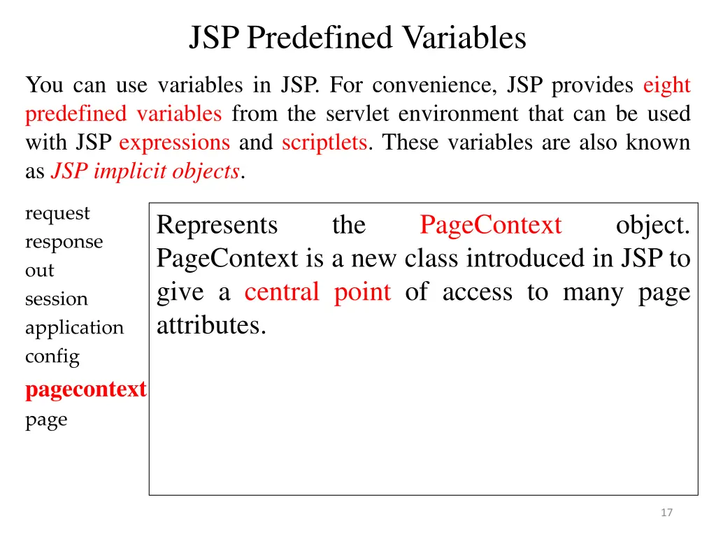 jsp predefined variables 6