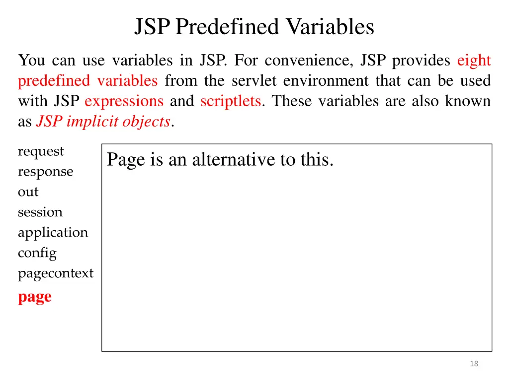 jsp predefined variables 7