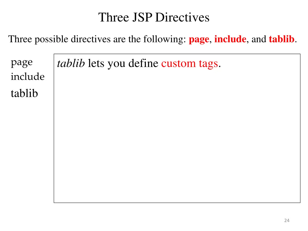 three jsp directives 2
