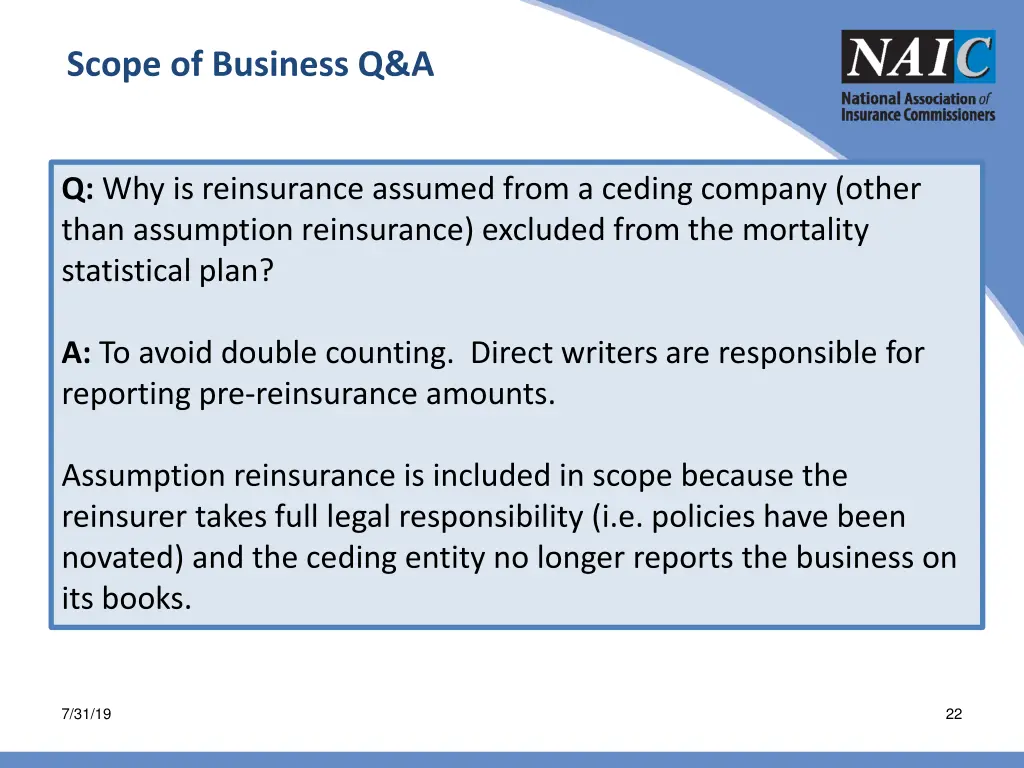 scope of business q a