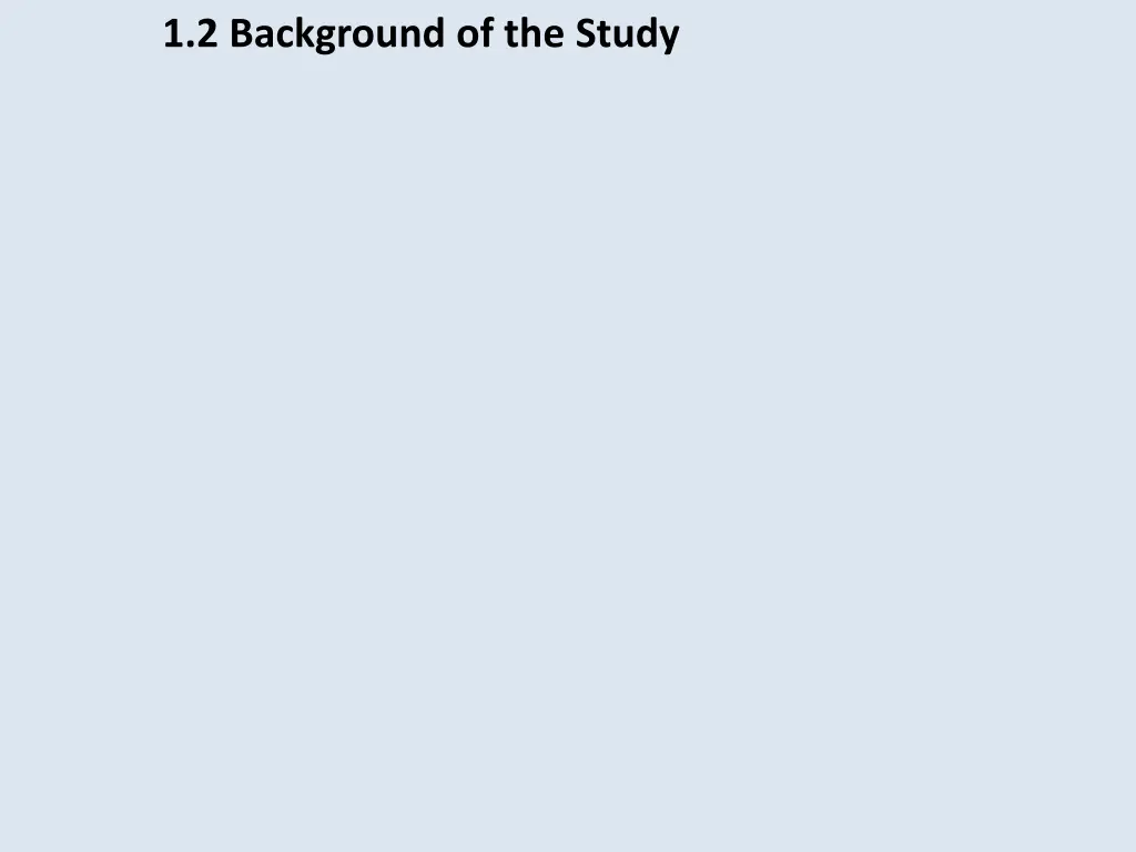 1 2 background of the study
