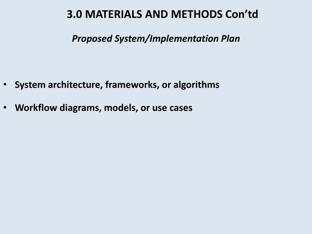 3 0 materials and methods con td