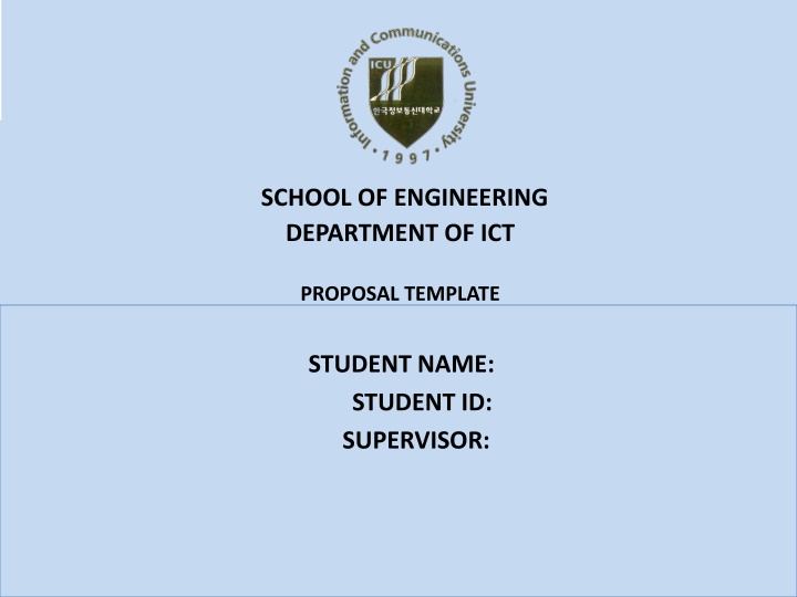 school of engineering department of ict