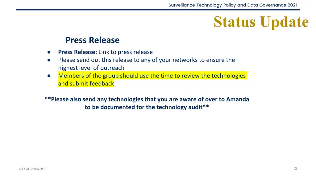 surveillance technology policy and data 9