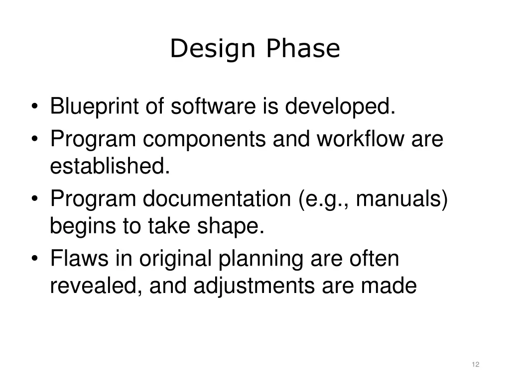 design phase