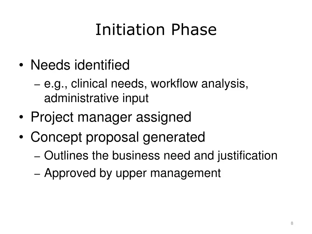 initiation phase
