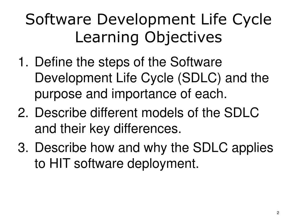 software development life cycle learning