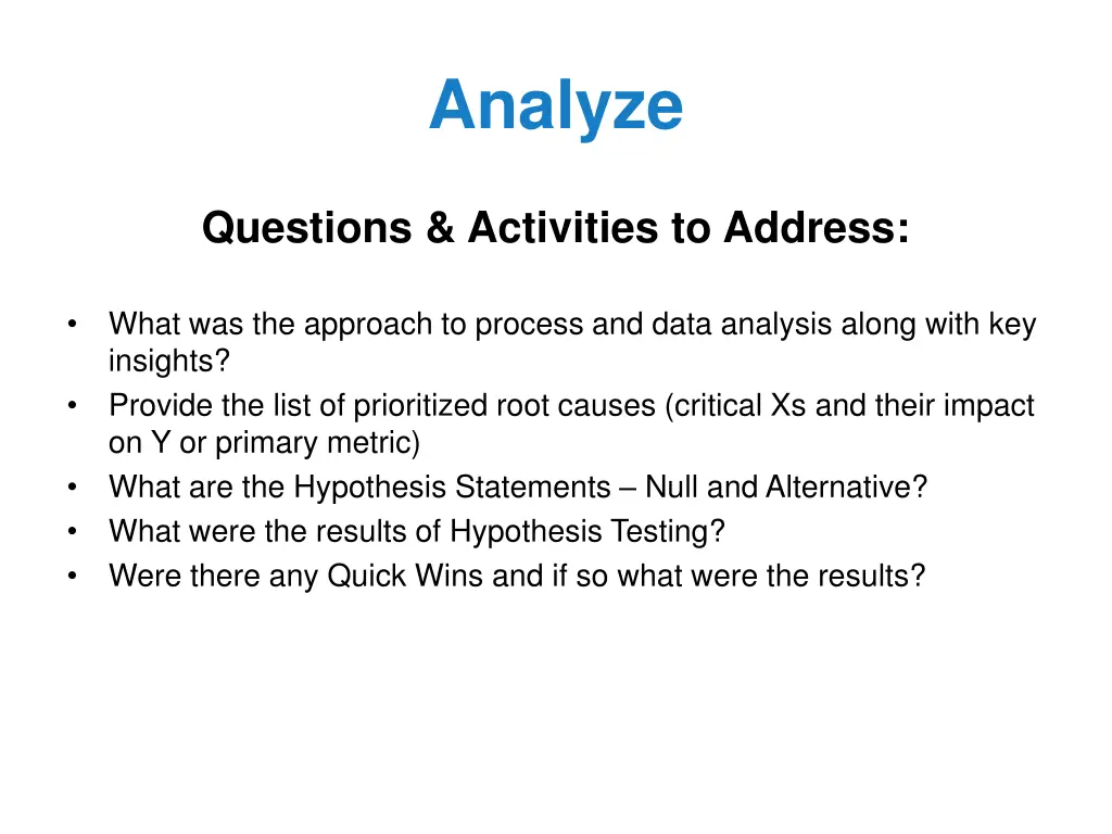 analyze