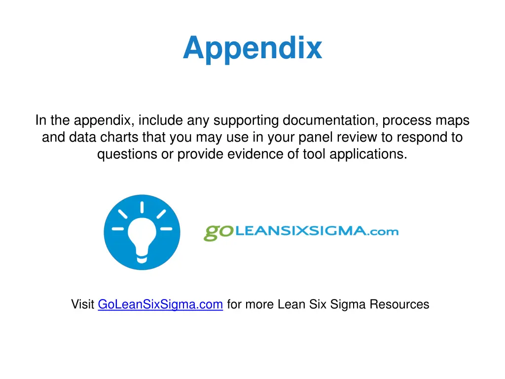 appendix