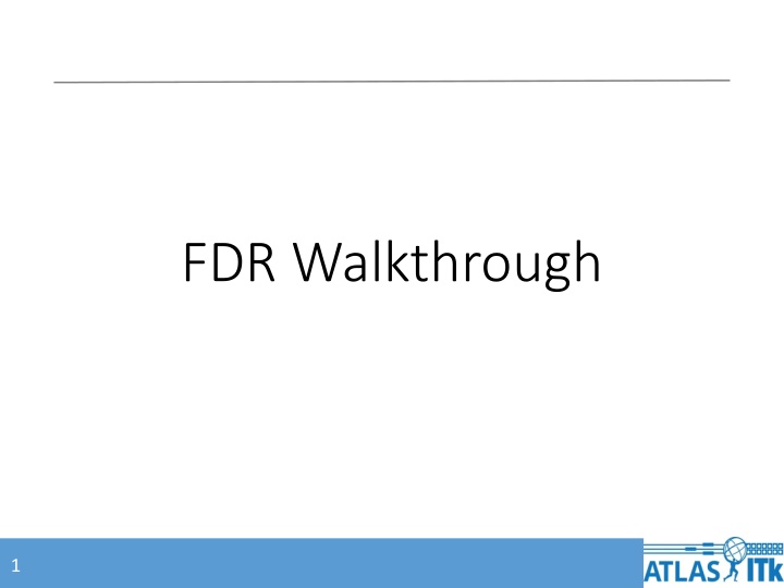 fdr walkthrough