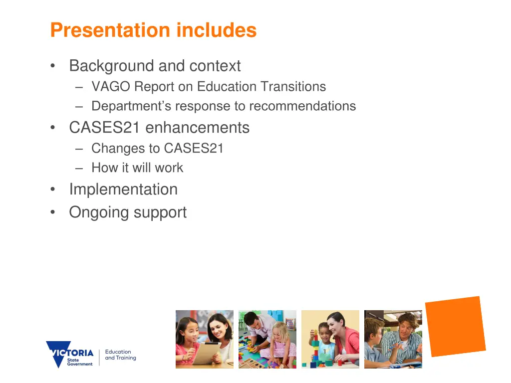 presentation includes