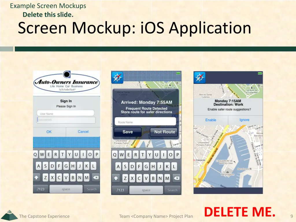 example screen mockups delete this slide 1