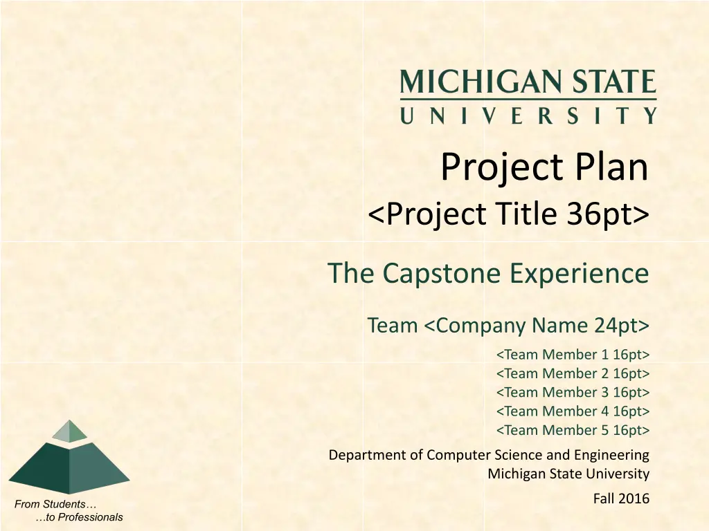 project plan project title 36pt