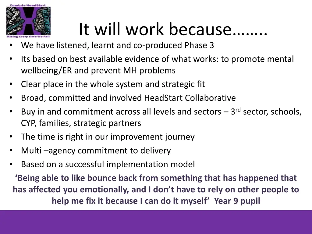 it will work because we have listened learnt