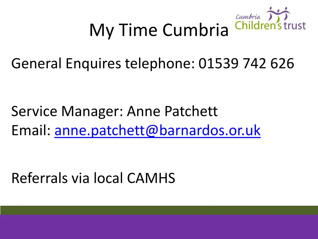 my time cumbria