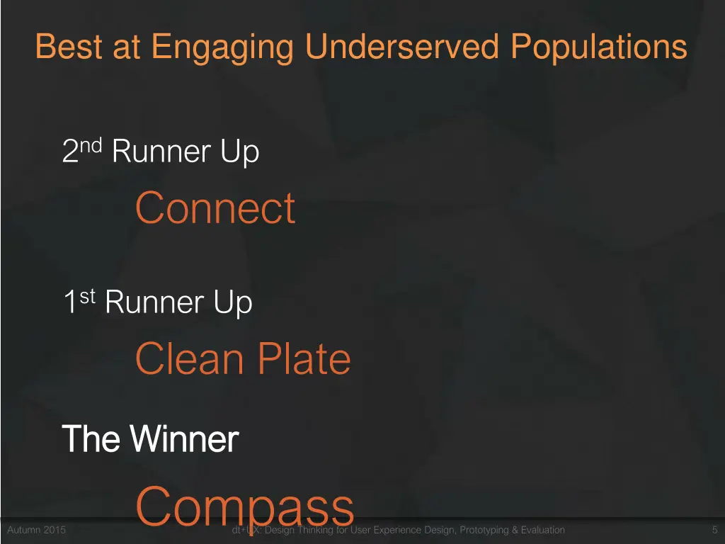 best at engaging underserved populations