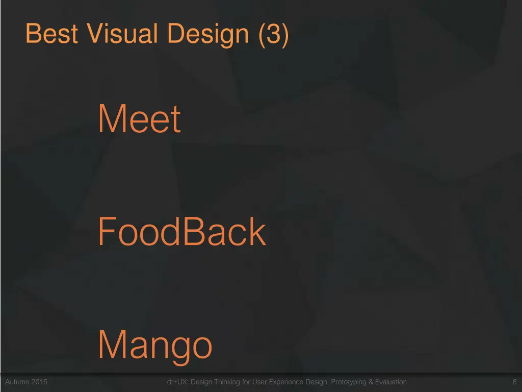 best visual design 3
